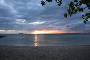 カオハガン島の夕日