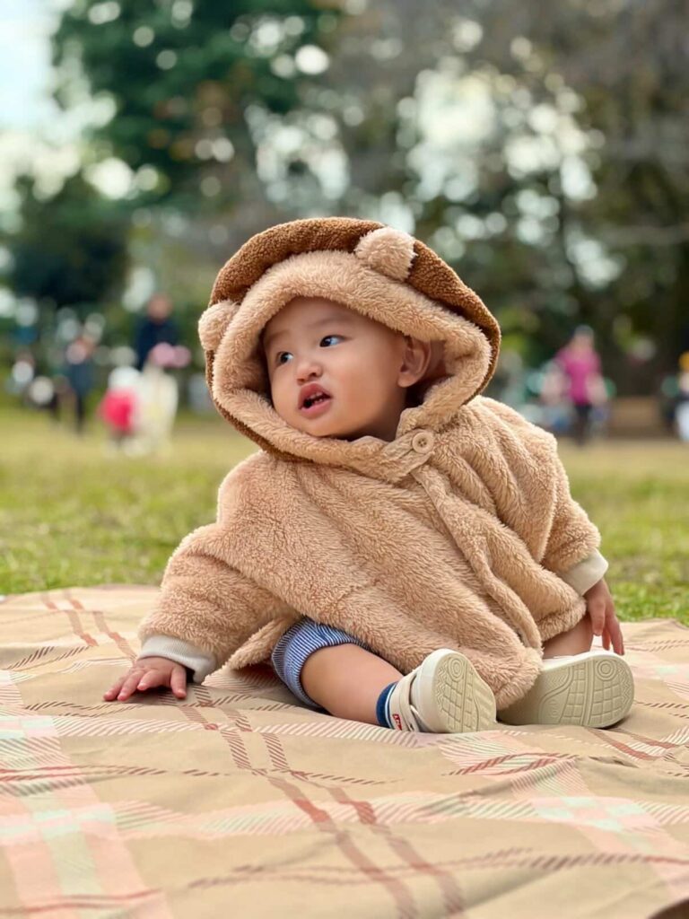 帽子を被った息子さん②（@keichannikkiさんより提供）