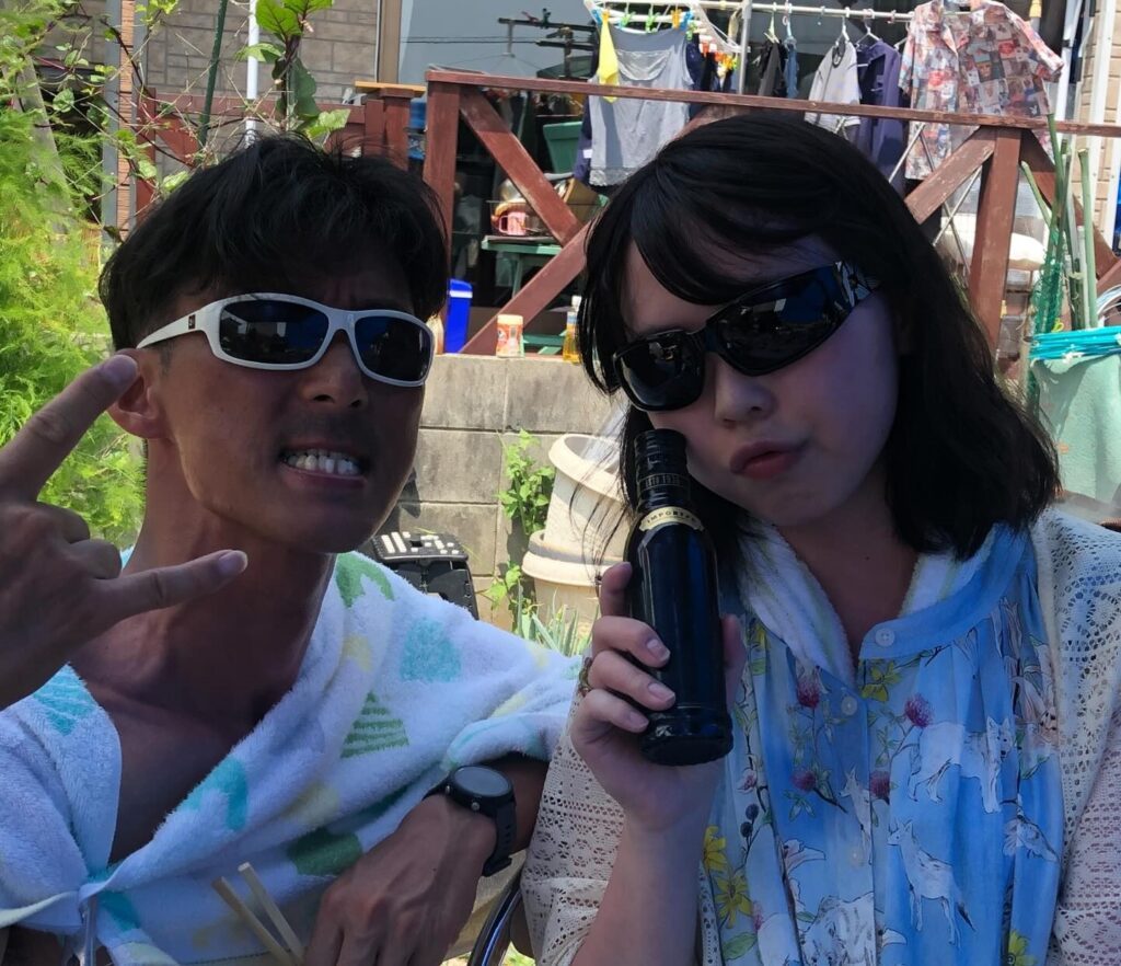 娘さんとの様子（＠hrhrkz1978さんより提供）