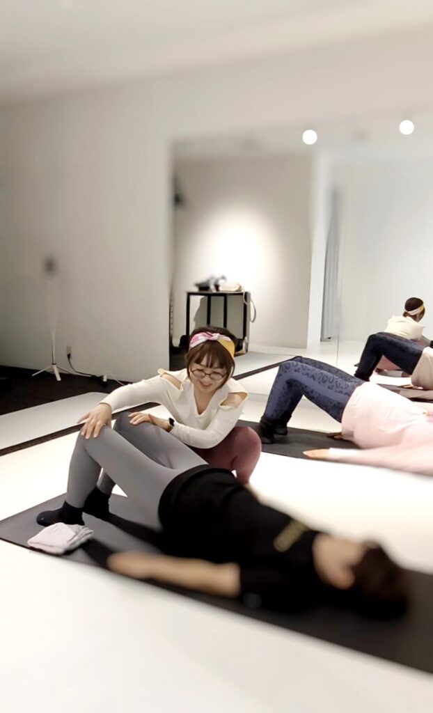 ピラティスインストラクターの資格も取得（@ppurin_dietさんより提供）