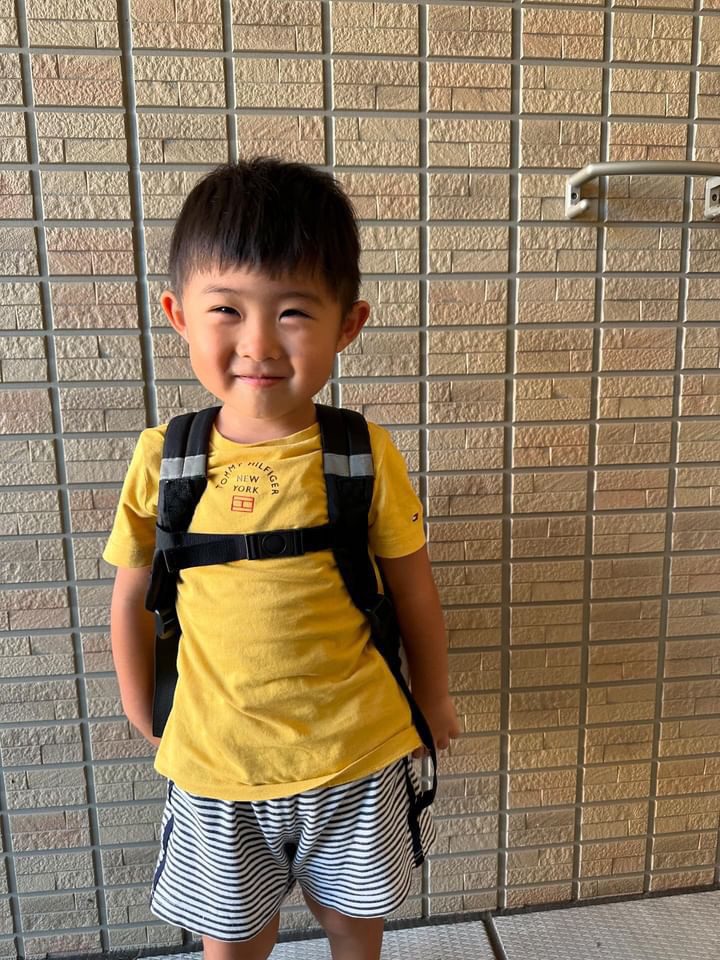 笑顔が素敵な息子さん（＠k.tfarmさんより提供）