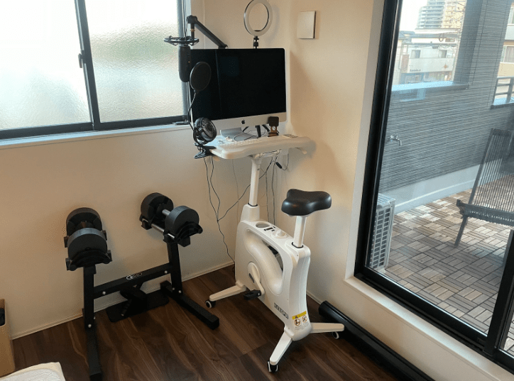 ご自宅の運動スペース（@watari922さんより提供）
