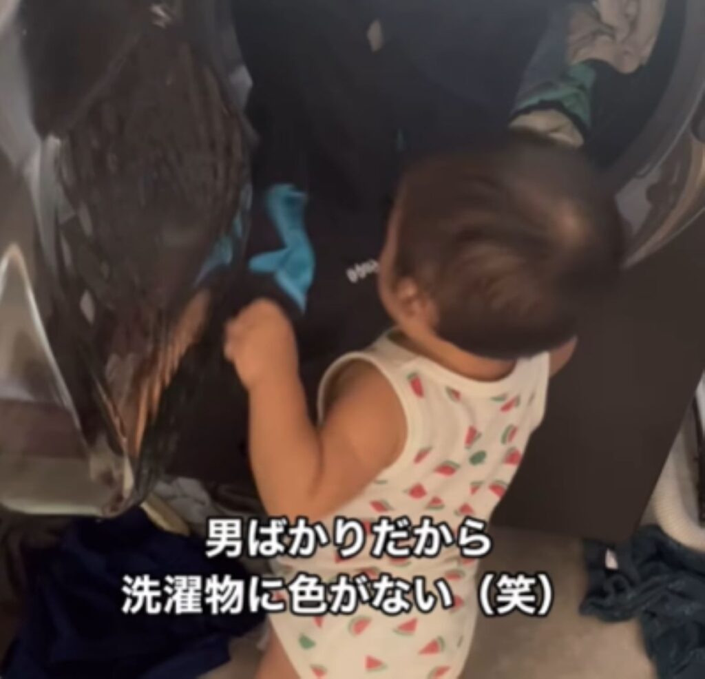 どんどん出す息子さん（＠miwa_k0808さんより提供）