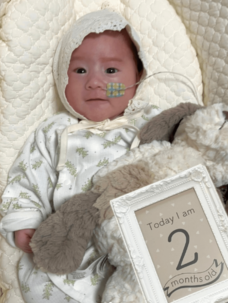 生後2ヶ月になりました（＠haya.meiさんより提供）