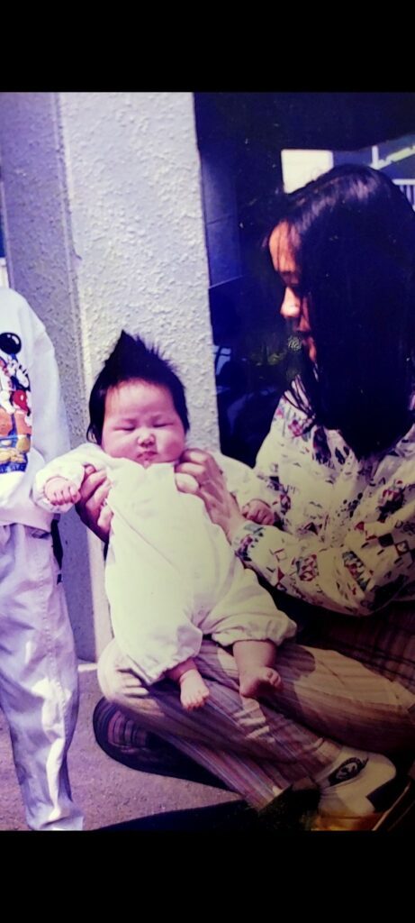 ママさんが赤ちゃんの頃もフサフサ（＠mamekopiiさんより提供）