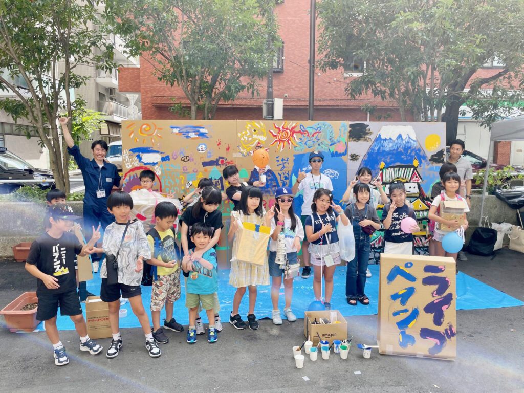 同世代の子どもたちとのワークショップ