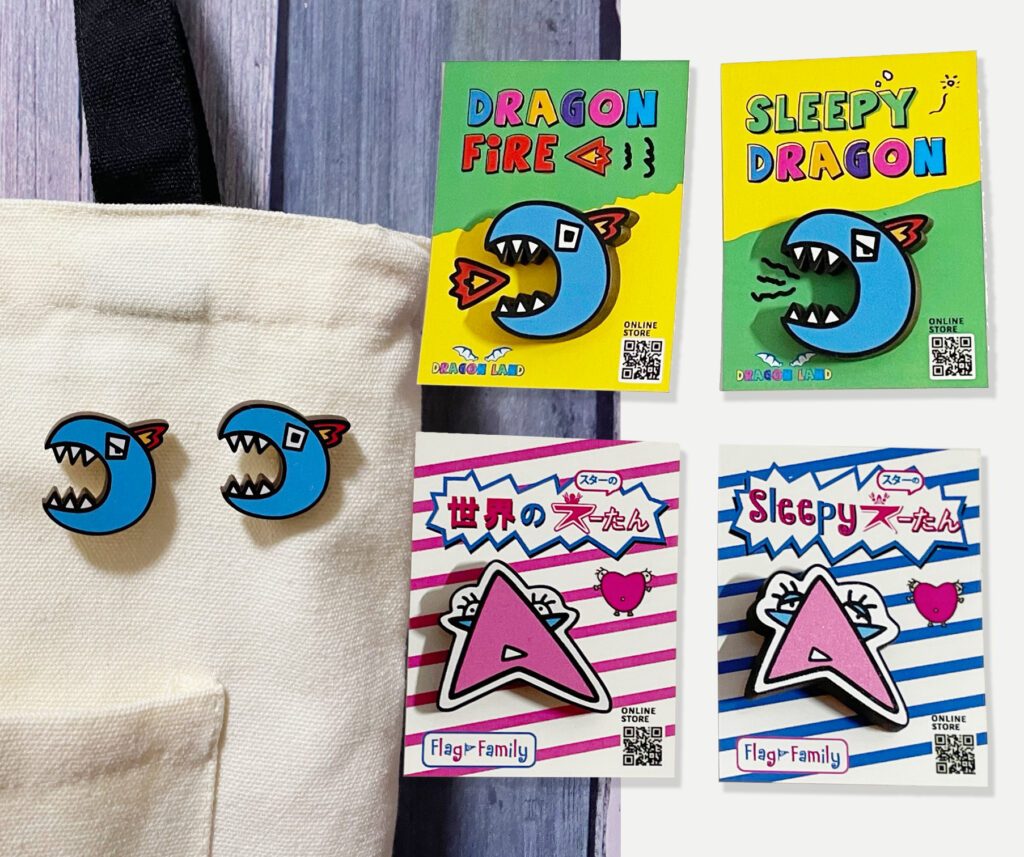 制作したコラボグッズ