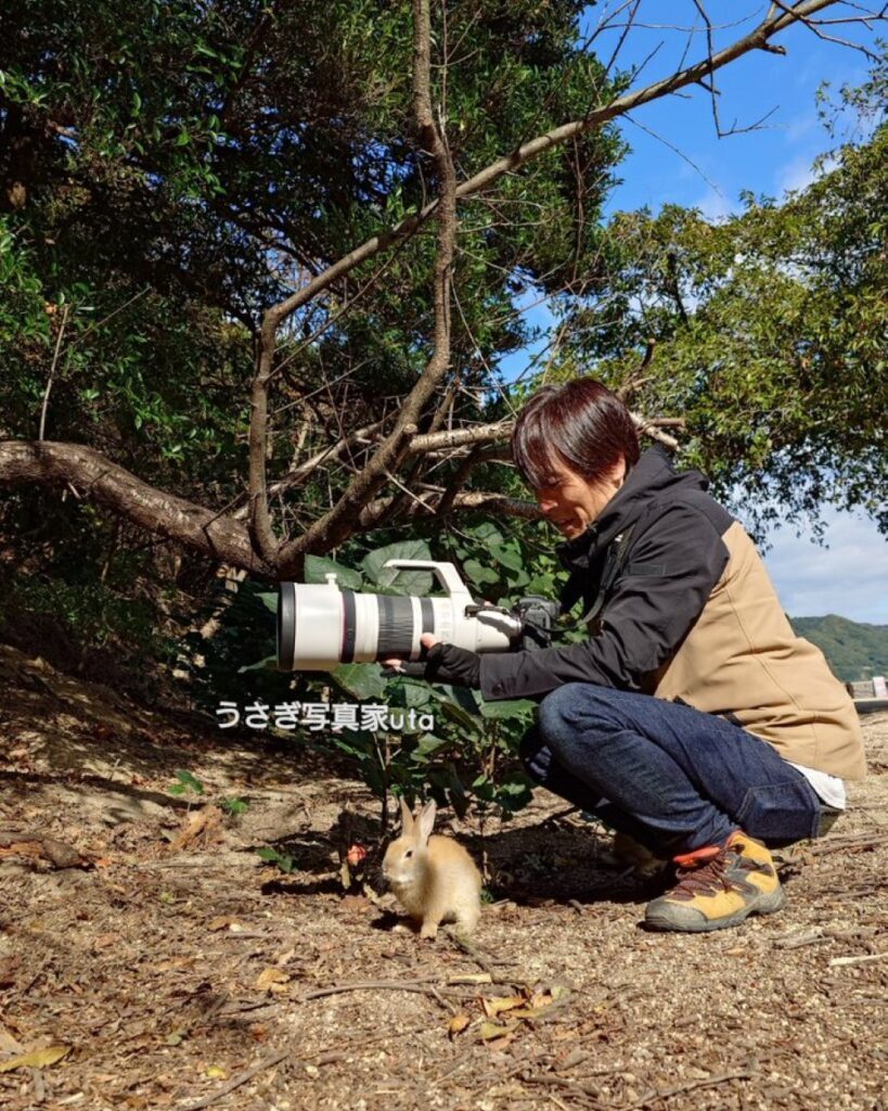 普段からうさぎを撮影（＠utajimaさんより提供）