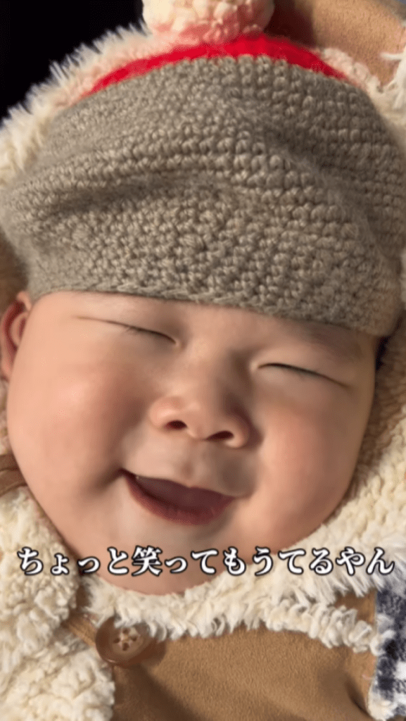 笑っている娘さん（＠toco_jizochanさんより提供）