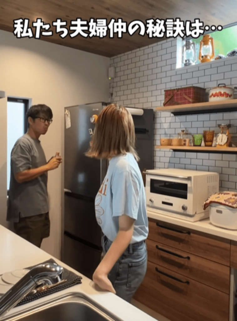 夫婦仲の秘訣は…（@playful_campさんより提供）