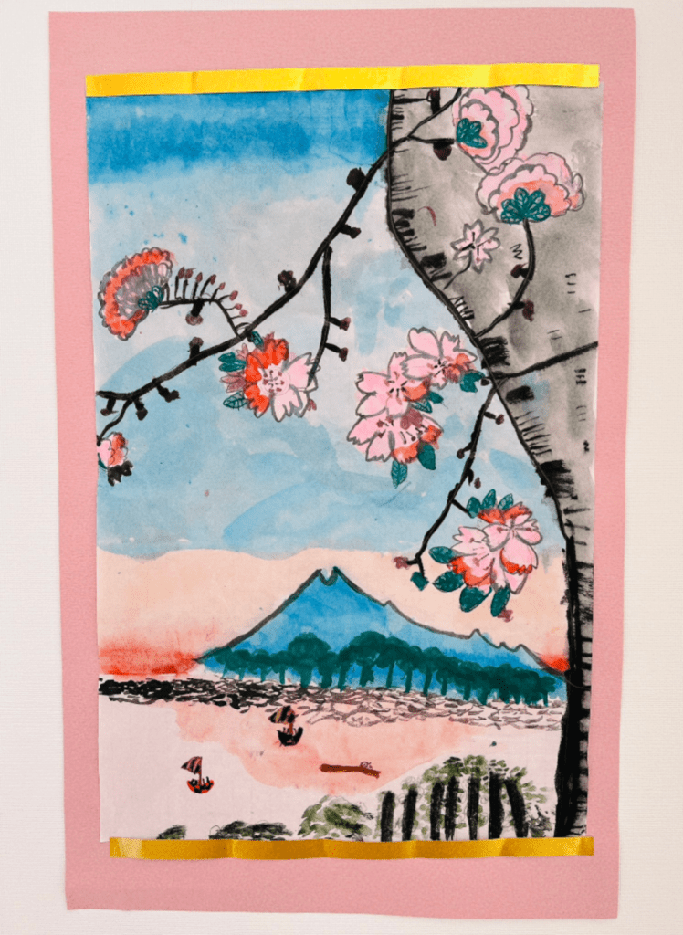 娘さんが描いた絵①（@shuzonaritaさんより提供）