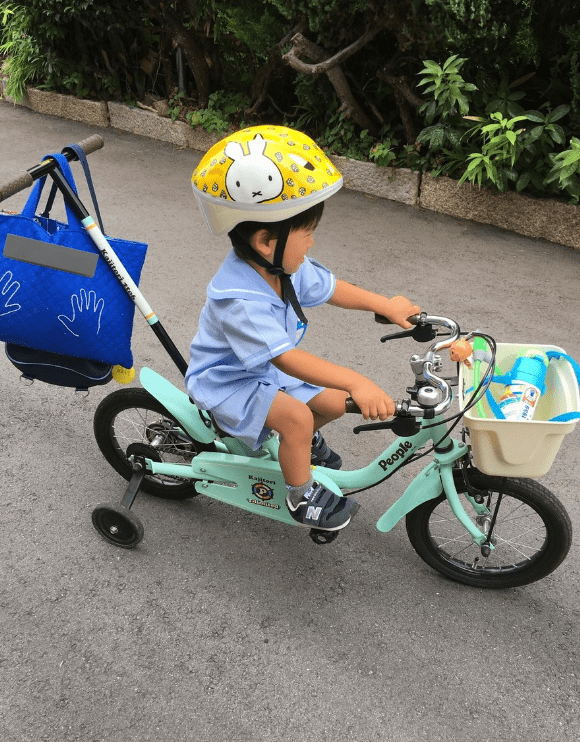 自転車に乗る様子（@daizu3351571087さんより提供）