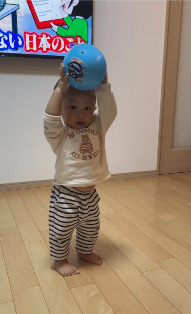 家の中でボールを投げ…（＠gt00035さんより提供）