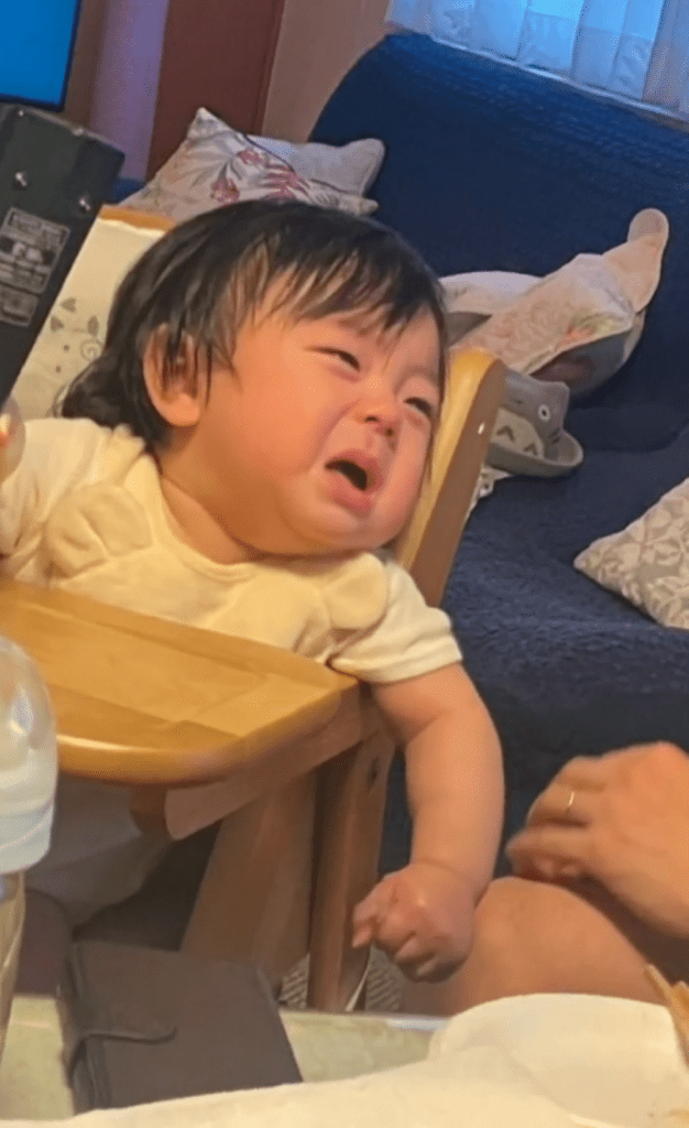 泣きそうな表情に（＠thikitoks2さんより提供）