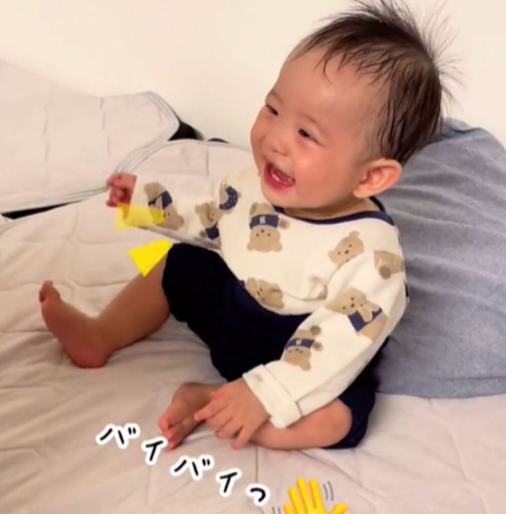 再び「バイバイ」と言うと…（＠puri06240さんより提供）