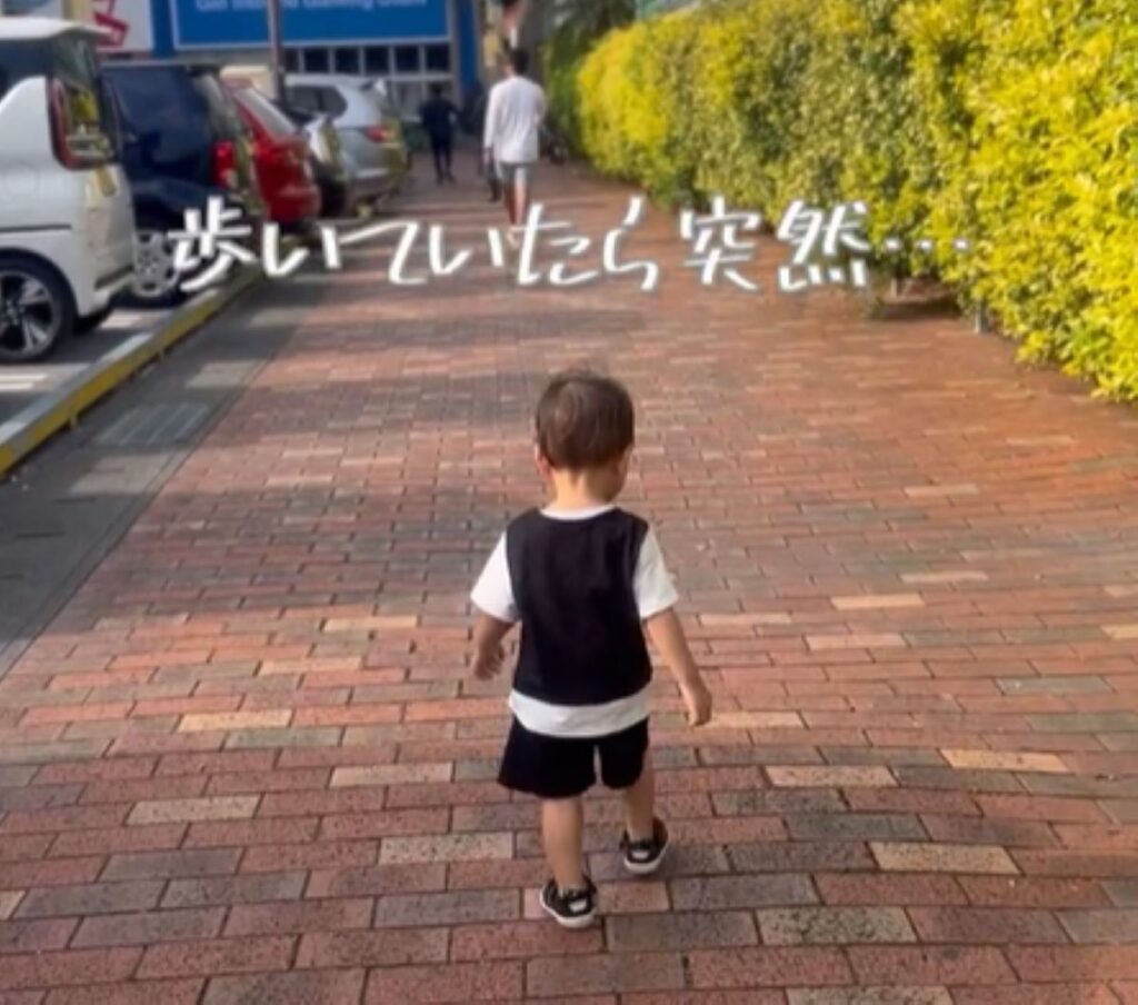 歩いていたら突然…（＠mitarashi_babyさんより提供）