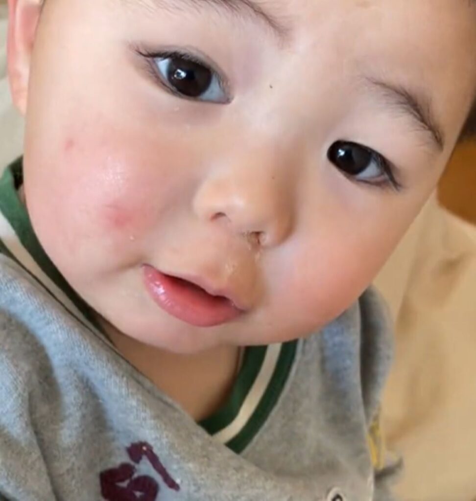 謝った息子さん（＠miraikun_mamadayoさんより提供）