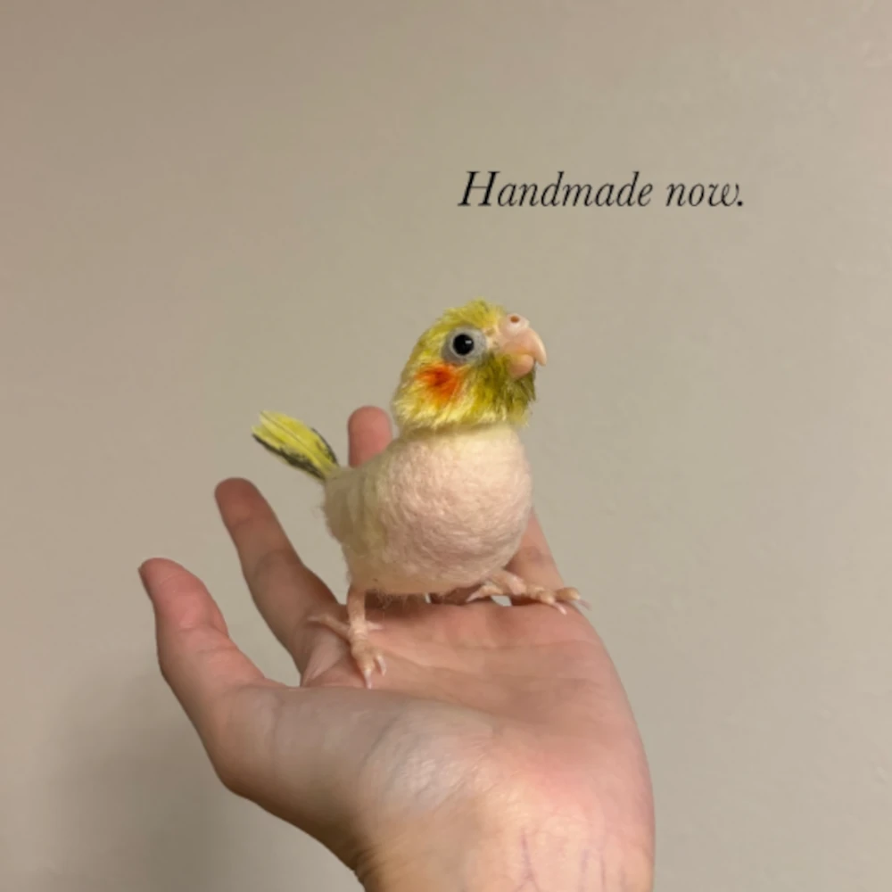 【実際の写真7枚】　完成したインコ