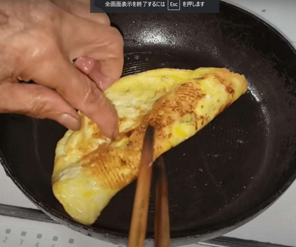 卵焼き作り②（@kinoe_playlandさんより提供）