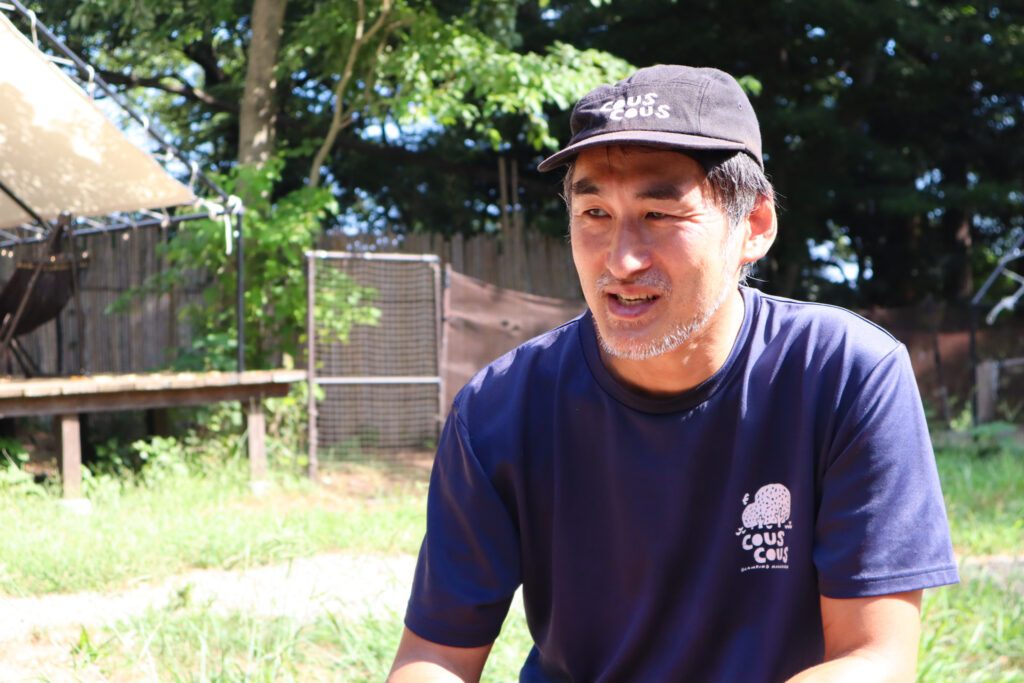 「クスクスグランピング真鶴」代表　藤田さん（筆者撮影）