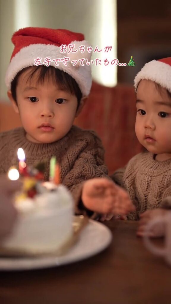 妹ちゃんの前に手を出して…（＠.masaya_88さんより提供）