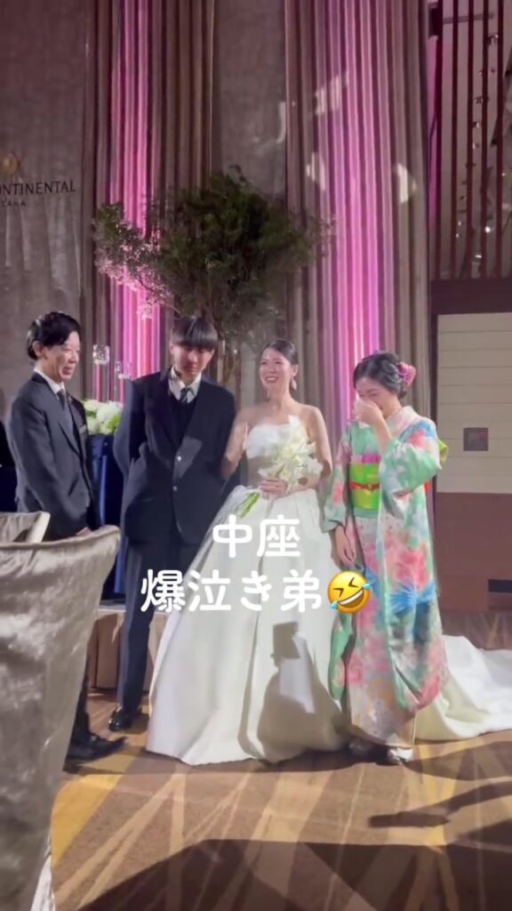 結婚式の中座で…（＠___today1さんより提供）