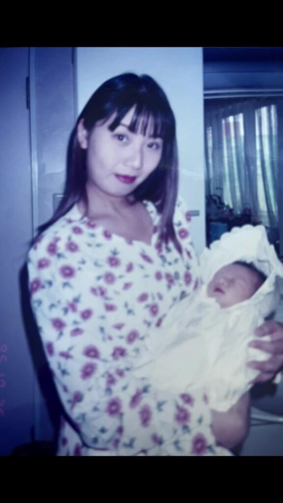 出産後の様子（＠yoshikachannnelさんより提供）