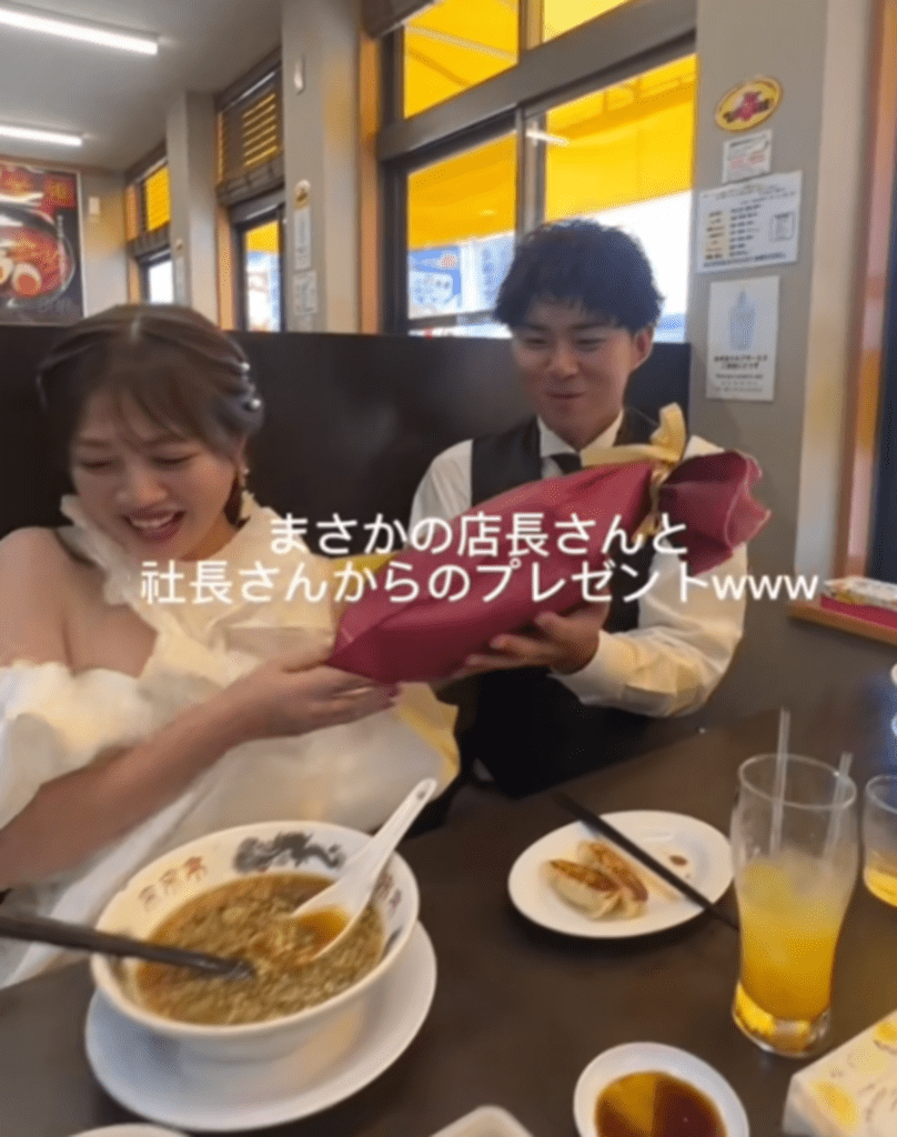 店長さんと社長さんからプレゼント（@be___sunさんより提供）