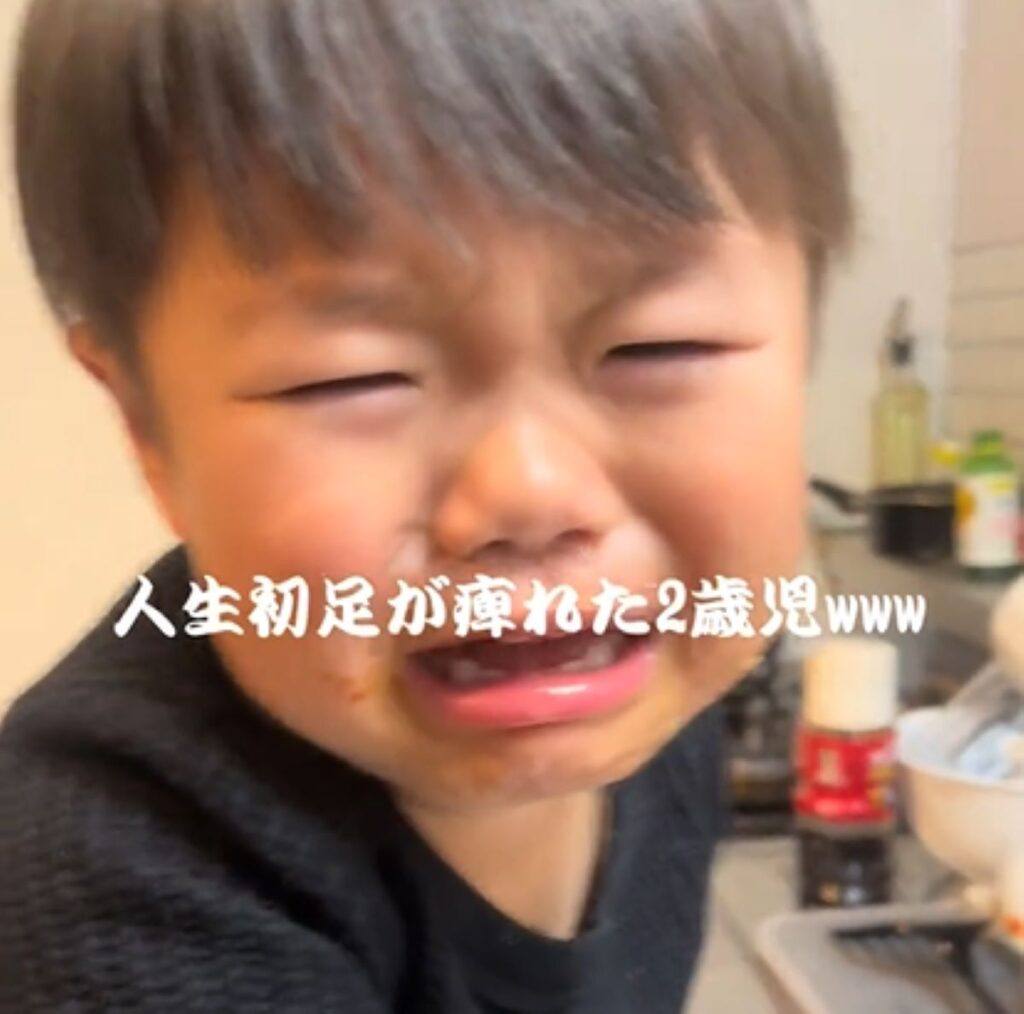 初めての経験に涙（＠wjiateng3さんより提供）