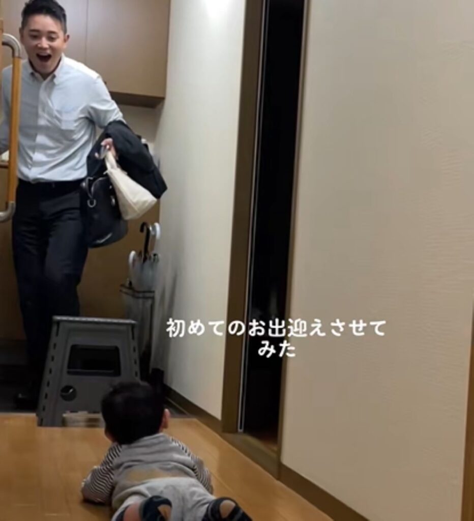 初めてのお出迎え（＠s__y0411さんより提供）