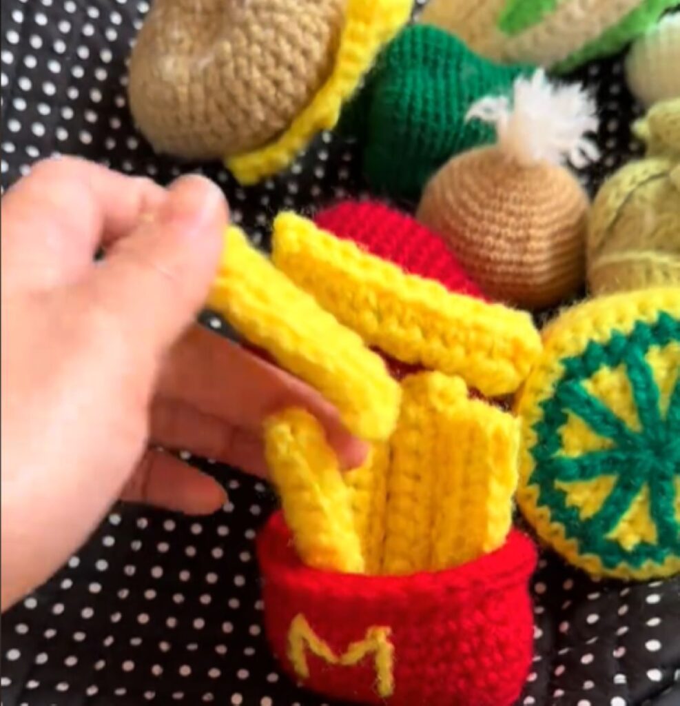 編みぐるみのポテト（＠miya_7955さんより提供）