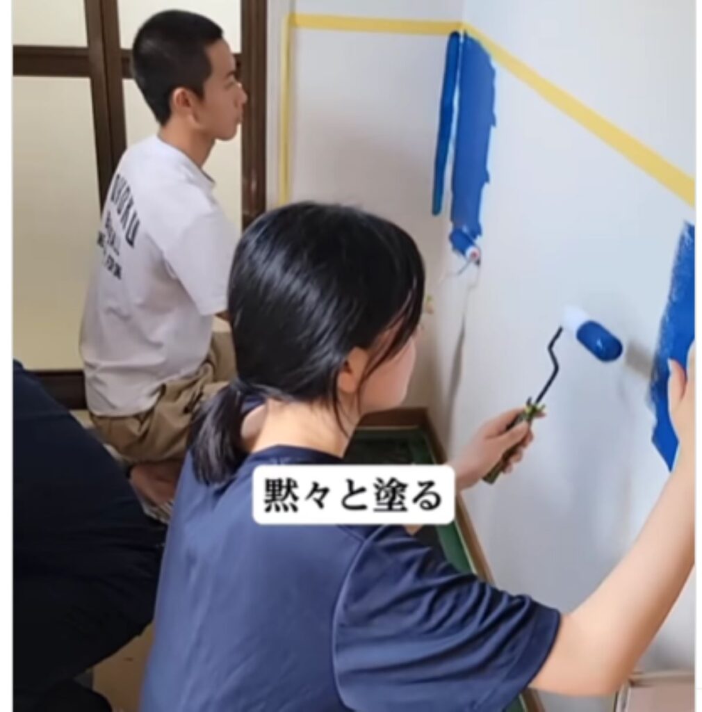 壁の塗装（@mixlab_jpさんより提供）