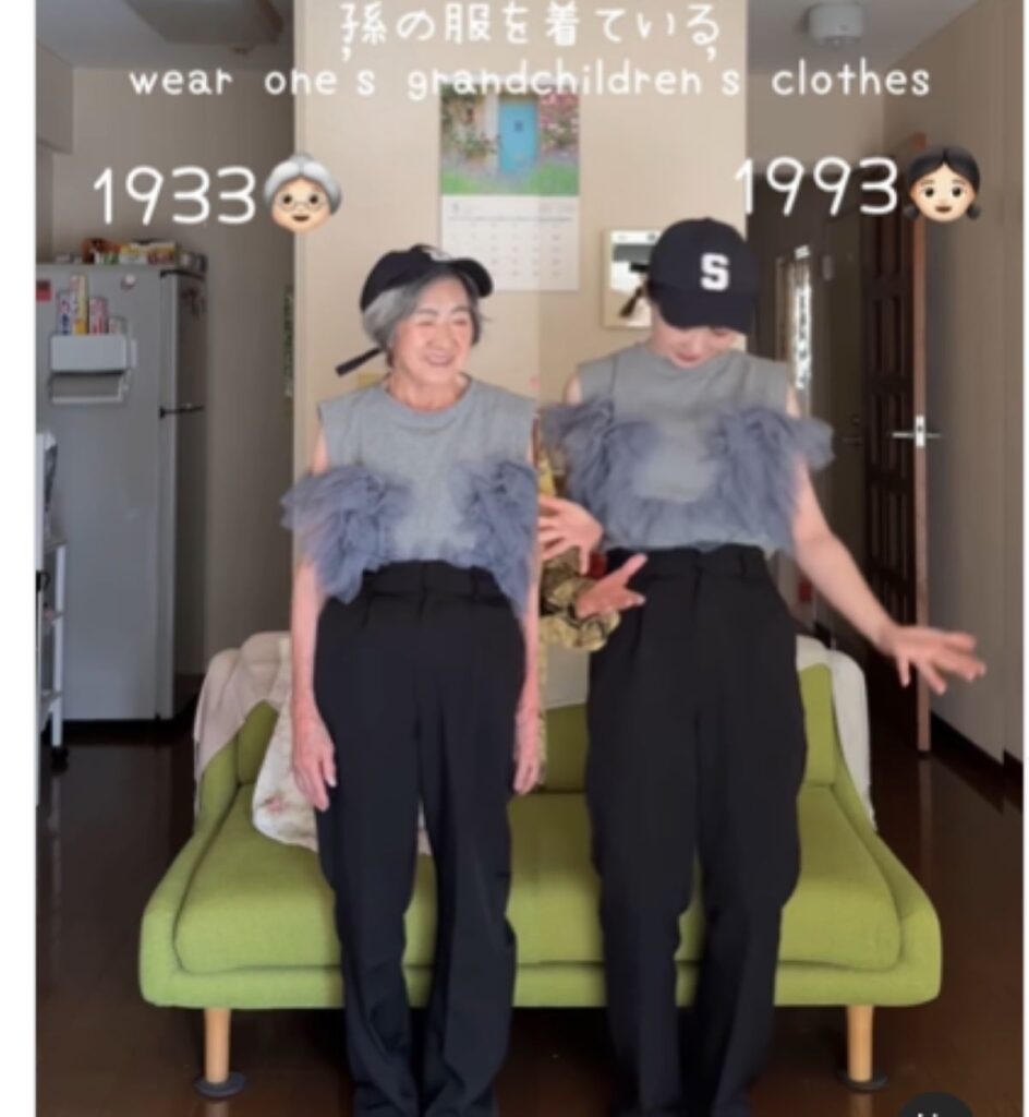 お揃いで着ているように見えます（＠cyocobiさんより提供）