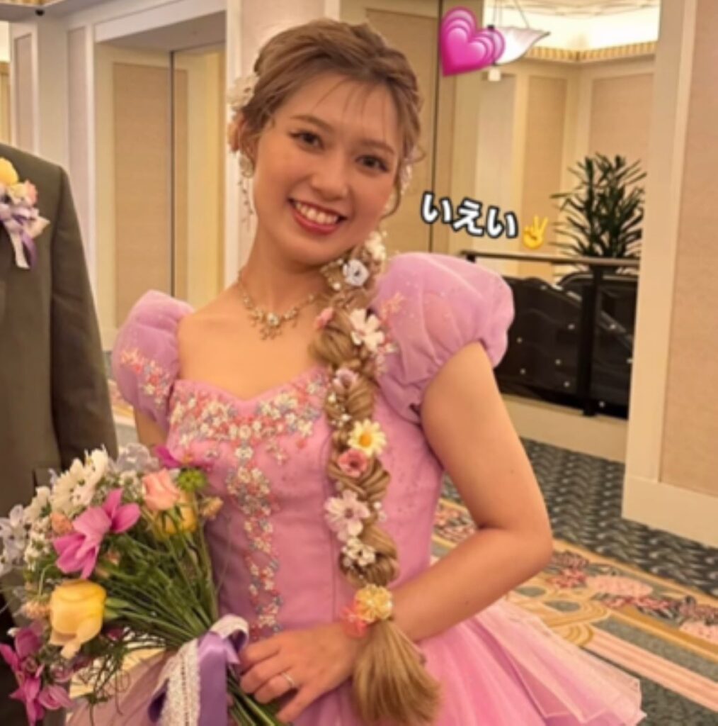 素敵な花嫁姿（＠sawaco_ftw1013さんより提供）