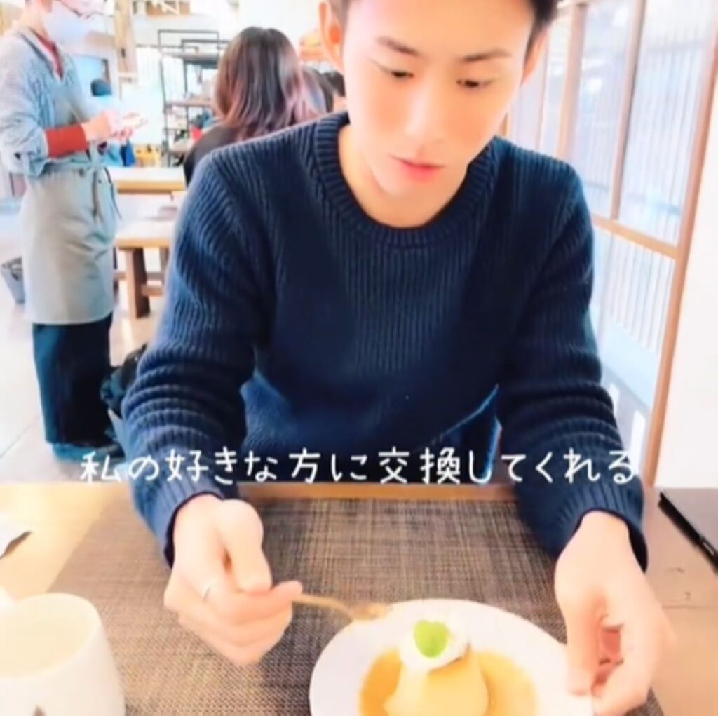 交換してくれる旦那さん（＠kamata_fuufuさんより提供）