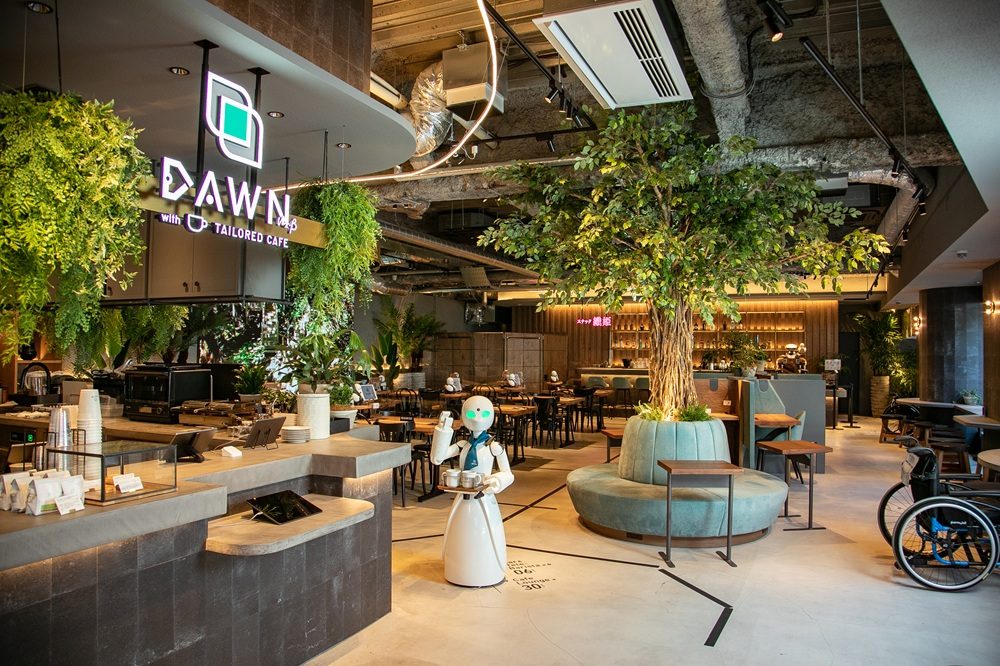 店内全景 （株式会社オリィ研究所より提供）