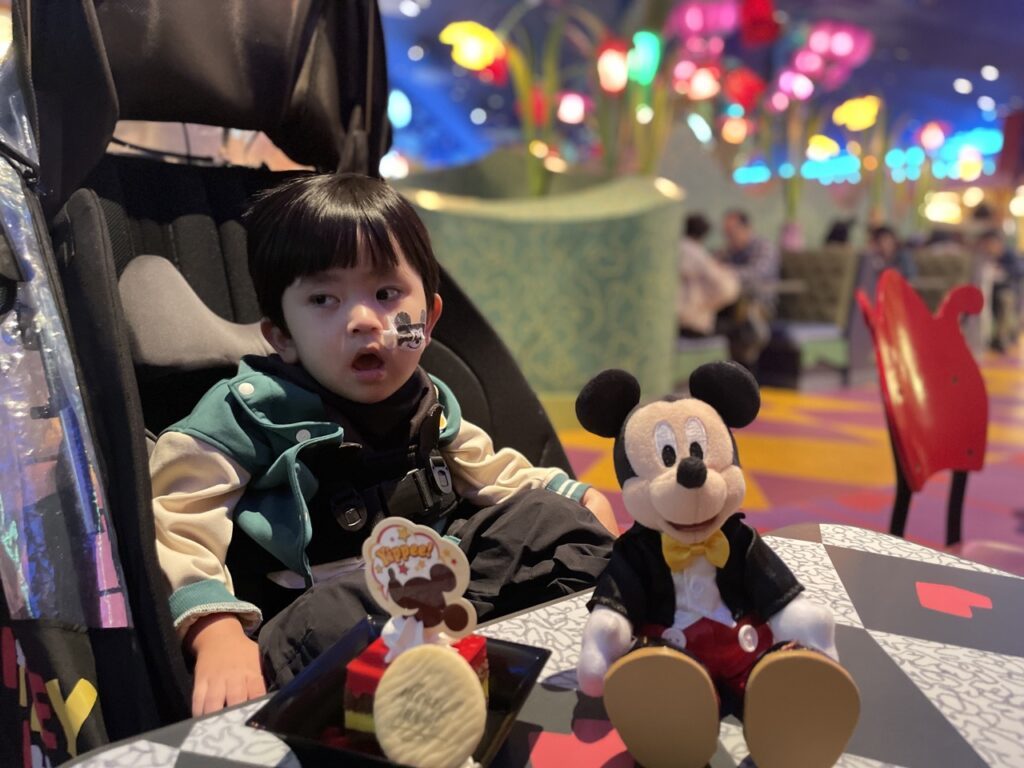 ディズニーランドでの様子