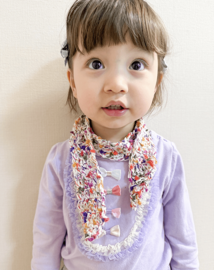 練習では糸処理で何度もほどけた（@amelia__tokyoさんより提供）