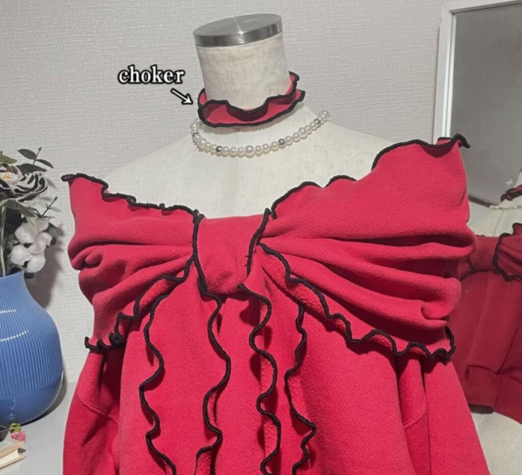 チョーカーも制作（＠o_imo42さんより提供）
