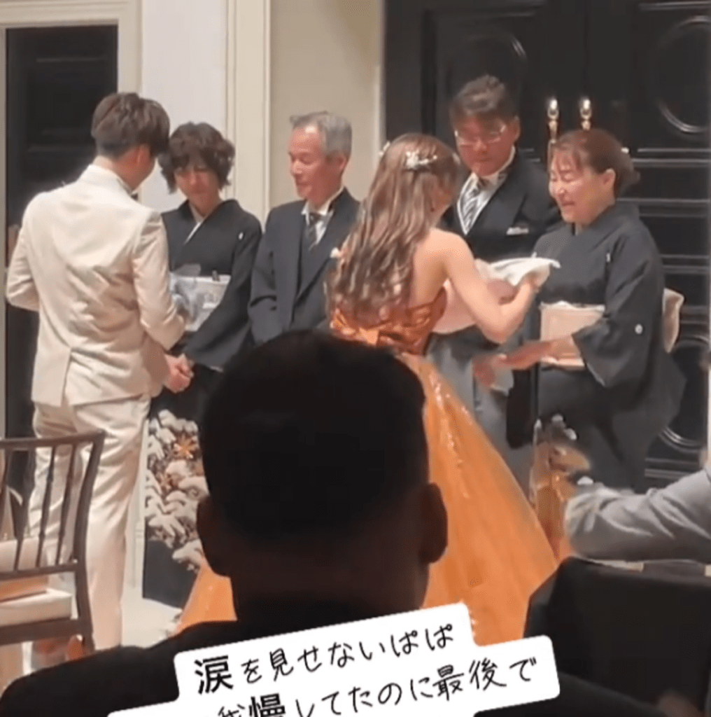 両家の両親に感謝を伝え…（@saaaaki0さんより提供）