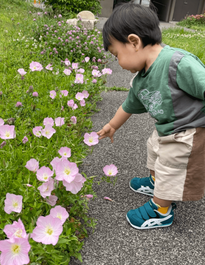 お花にも興味津々（@6949712さんより提供）