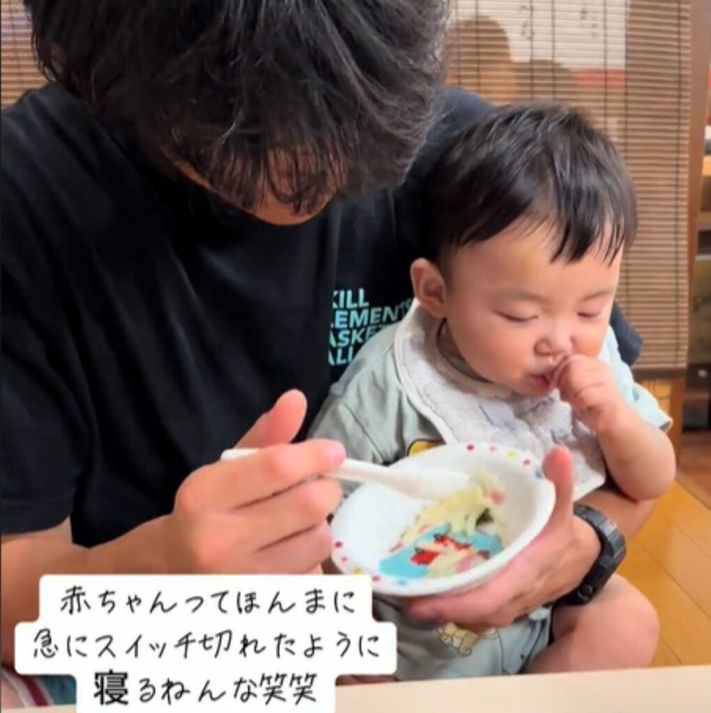 眠そうな様子（＠haaru0628さんより提供）