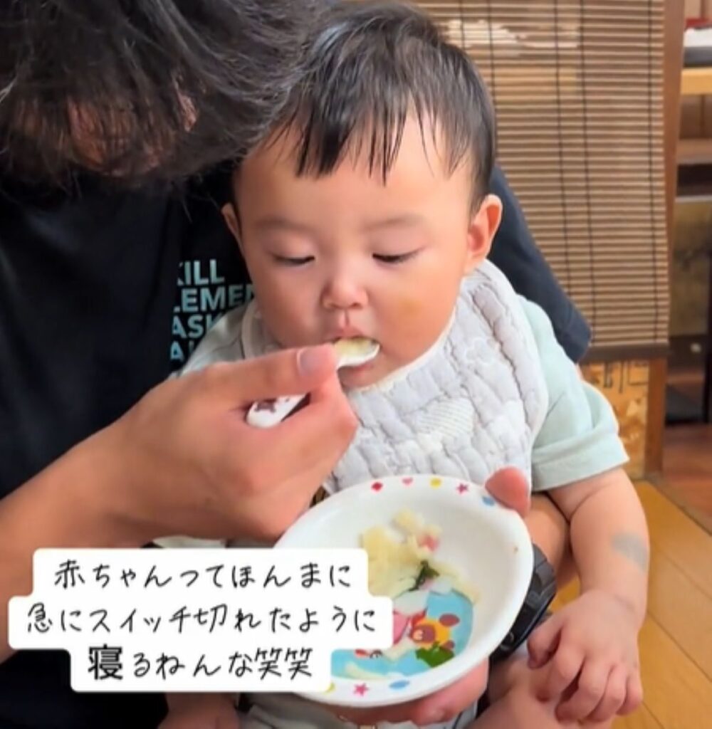 何とか食べるものの…（＠haaru0628さんより提供）