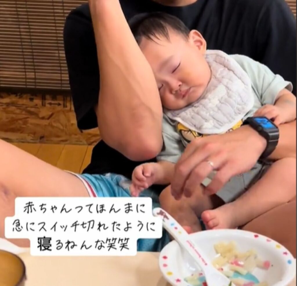 ついに寝てしまいました（＠haaru0628さんより提供）