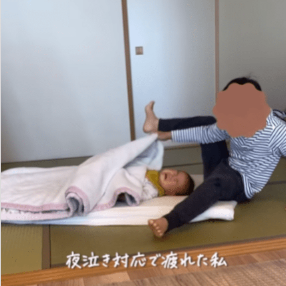 一瞬で寝た三男くん（@yu_ko_kurashiさんより提供）