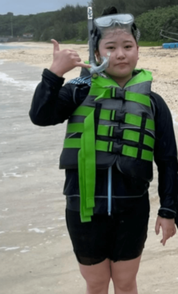 ビフォー：ダイビング姿（@j14505さんより提供）