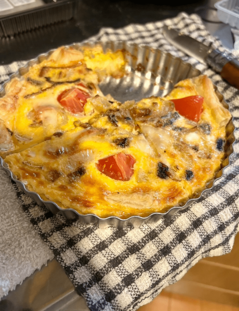 息子さんの作ったキッシュ（@kori_design_miyuさんより提供）