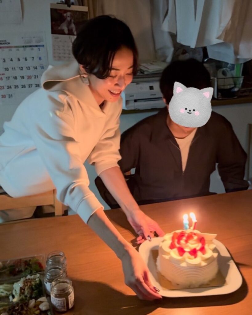 ケーキでお祝い（＠chansato3さんより提供）