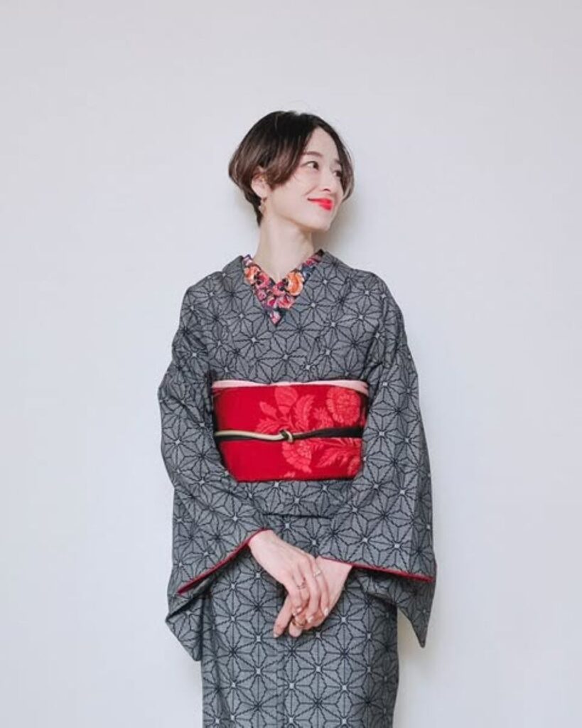 普段の着物姿（＠chansato3さんより提供）