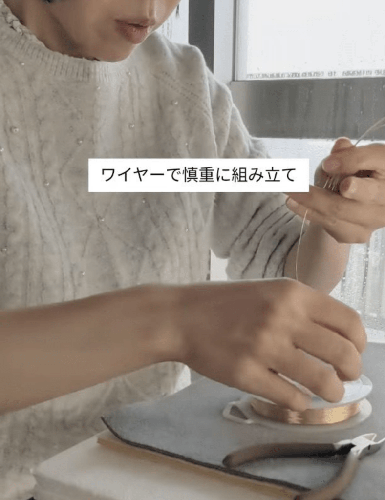 組み立て作業（@caribbean.amorさんより提供）